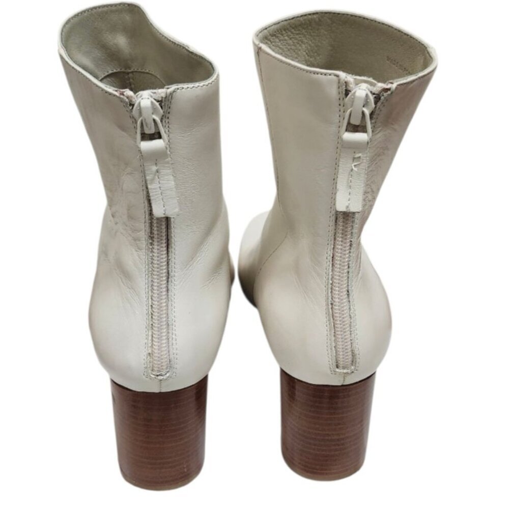 SANDRO Authentic off white Sacha boots/ Ankle Boots Size EU39/US8.5 - Picture 9 of 14